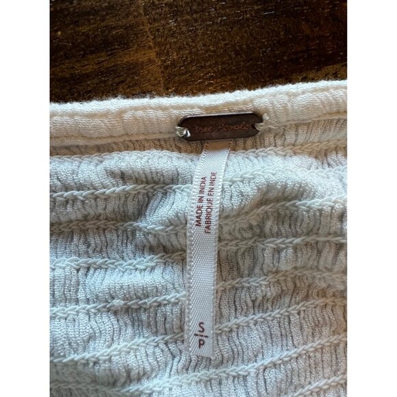 Free People Flutter Sleeve Cropped Bohemian Square Neck Top Size Small - Picture 8 of 10